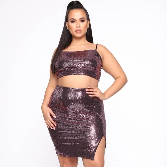 Sequin Skirt Set - Picture 1 of 4